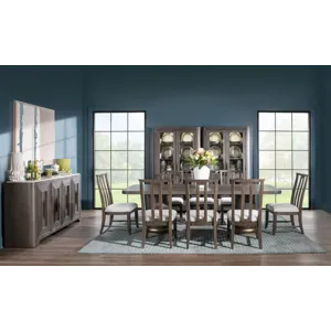 Lancia Complete Double Pedestal Dining Table