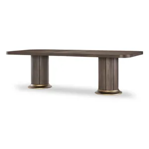 Lancia Complete Double Pedestal Dining Table