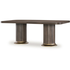 Lancia Complete Double Pedestal Dining Table