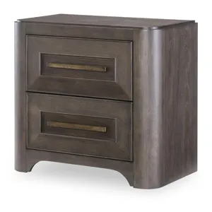 Lancia 2 Drawer Nightstand With Wood Top