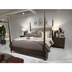 Seraphina Upholstered Poster Bed - Queen