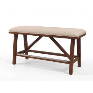 Langley Backless Counter Height Upholstered Dining Bench