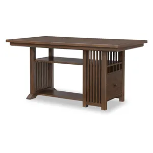 Langley Complete Counter Height Table W. Wine Storage