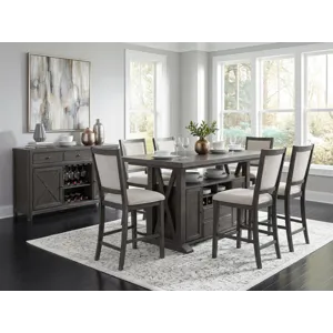 Briarwood Complete Counter Height Table W. Storage