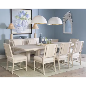Maren Double Pedestal Dining Table W. Leaf
