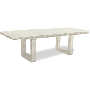 Maren Double Pedestal Dining Table W. Leaf