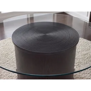 Maren Complete Round Glass Top Dining Table