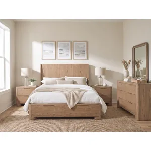 Alden Complete Panel Shelter Bed W. Storage Footboard