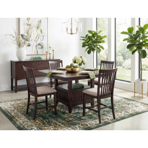 Caldwell 5 PC Counter Height Dining Set w/Storage Base