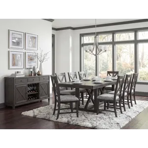 Briarwood 5 PC Trestle Dining Set