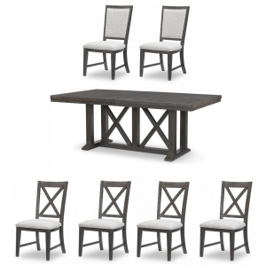 Briarwood 7 PC Trestle Dining Set