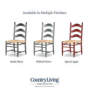 Vintage Market Rush Seat Ladder Back Side Chair