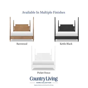 Vintage Market Complete High/Low Poster Bed - Queen