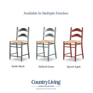 Vintage Market Rush Seat Ladder Back Counter Height Chair