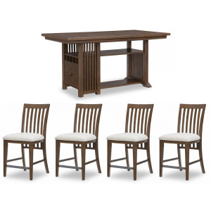Langley 5 PC Counter Height Dining Set