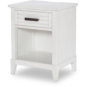 Edgewater Sand Dollar Leg Night Stand White Finish