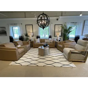 Kaya Verona Toffee P2 3 Seat Sofa W/2-18\" Down Blend Pillows