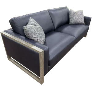 Rory Verona Indigo Wood Arm Down Sofa W/2-18 