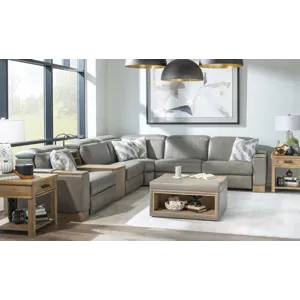 Luna Verona Fossil Fluted Wood Bookcase With Standard Features Not Shown