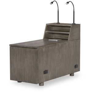 Luna Wood Bookcase Console