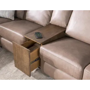 Fen Positano Fumo Wood Console Drawer With One Wireless Puck