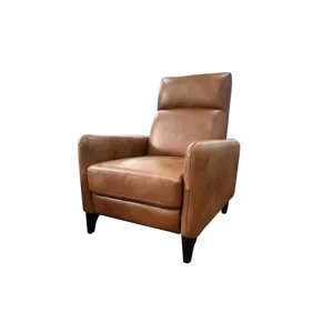 Today\'s Traditions Sofa Positano Clay/Roma Brandy Pushback Recliner