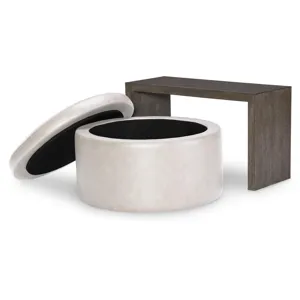 Luna Ravello Swivel Ottoman On Casters