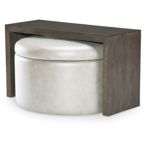 Luna Ravello Swivel Ottoman On Casters