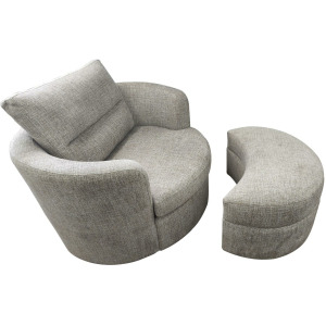 Recliners And Accents Crescent Storage Ottoman