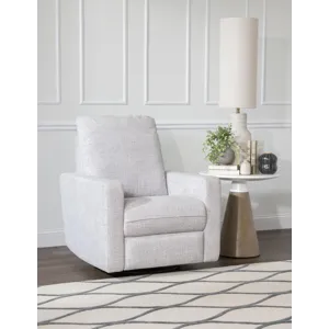 Tate Verona Smoke P1 Swivel Glider Recliner Shown In River Rock