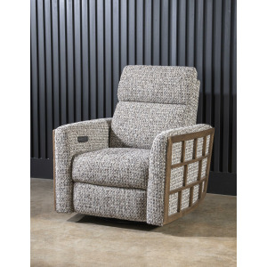 Solana Positano Clay Cobblestone Swivel Glider Recliner