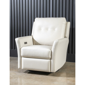 Recliners And Accents P1 Swivel Glider Tufted Back Shown In Ravello Creampuff)
