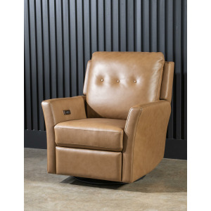 Recliners And Accents P1 Swivel Glider Tufted Back Shown In Verona Butternut