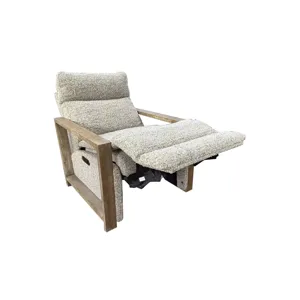 Kaya Verona Toffee P2 Wood Arm Recliner