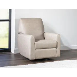 Recliners And Accents P1 Swivel Glider Shown In Verona Flax
