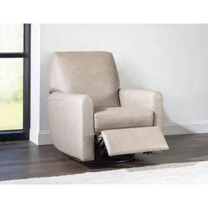 Recliners And Accents P1 Swivel Glider Shown In Verona Flax
