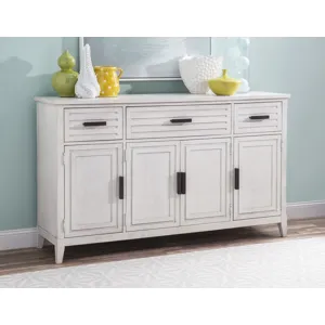 Edgewater Sand Dollar Credenza White Finish