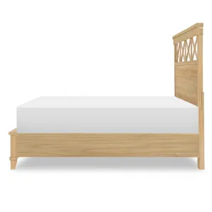 XXX\'s and OOO\'s Complete Panel Bed W Storage Footboard - Queen