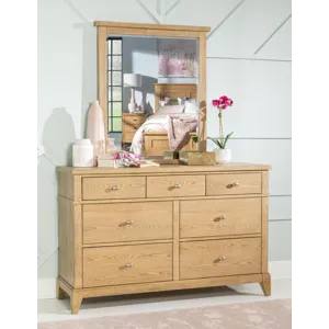 Today\'s Traditions Mirror Natural Hickory