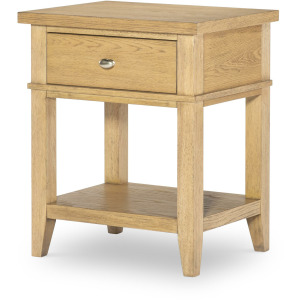 Today's Traditions Open Nightstand 1 Drawer Natural Hickory