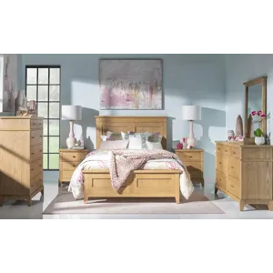 Today\'s Traditions Complete Panel Bed Natural Hickory - Full