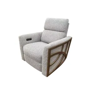 Harmony Sectional Verona Flax P2 Swivel Glider W/Wood Trim