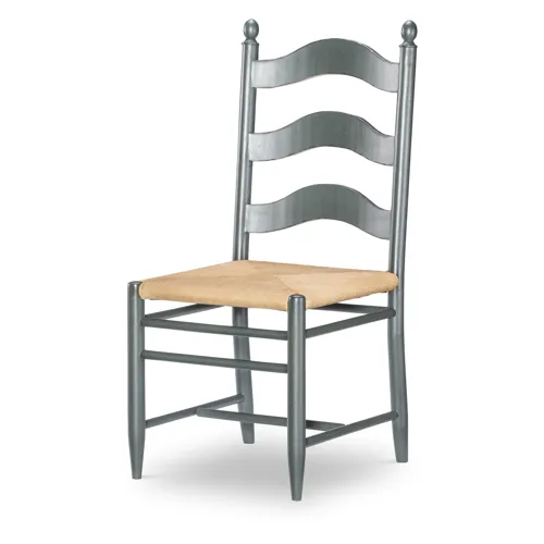 Vintage Market Rush Seat Ladder Back Side Chair