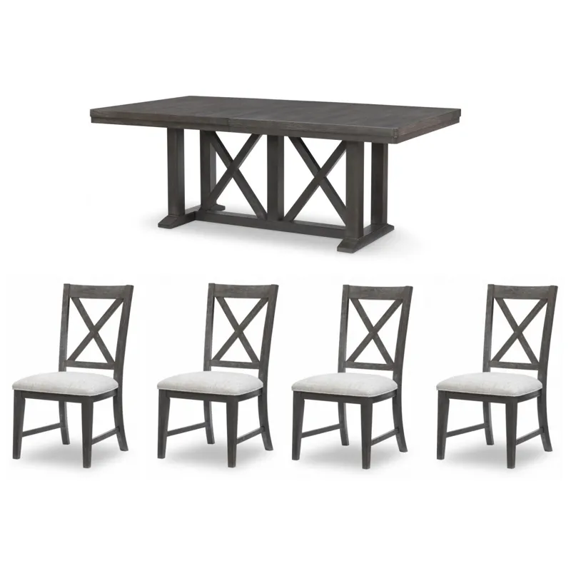 Briarwood 5 PC Trestle Dining Set