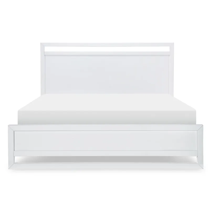 Summerland Panel Headboard Ca White Finish - King/California King