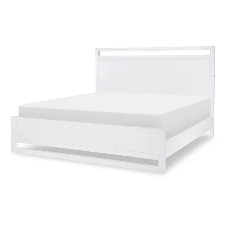 Summerland Panel Headboard White Finish - Queen