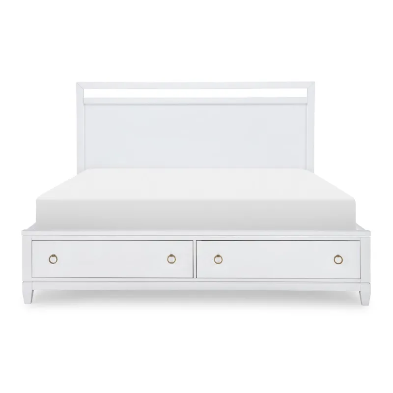 Summerland Storage Rails Ca White Finish - King/California King