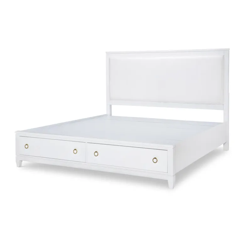 Summerland Storage Footboard Ca White Finish - King/California King