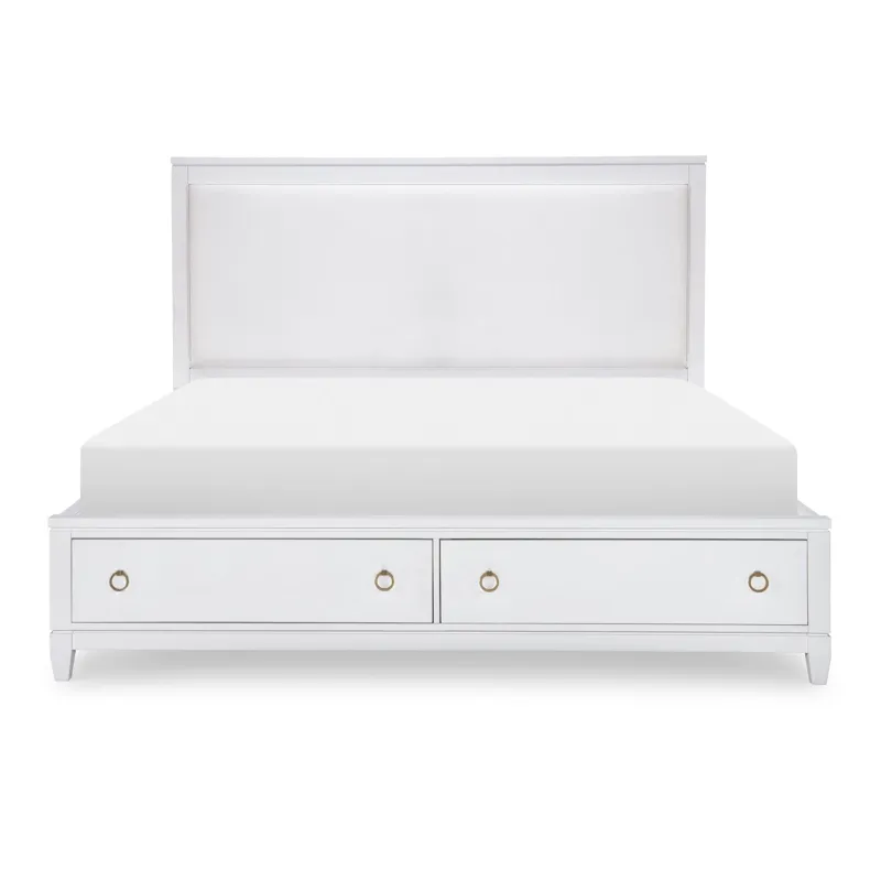 Summerland Storage Footboard Ca White Finish - King/California King