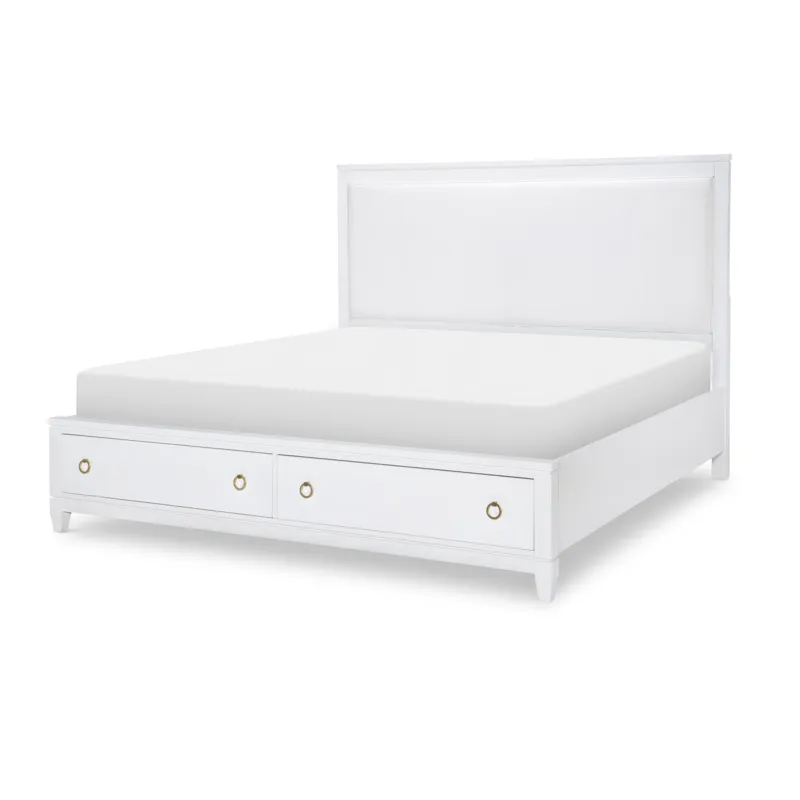 Summerland Storage Footboard Ca White Finish - King/California King